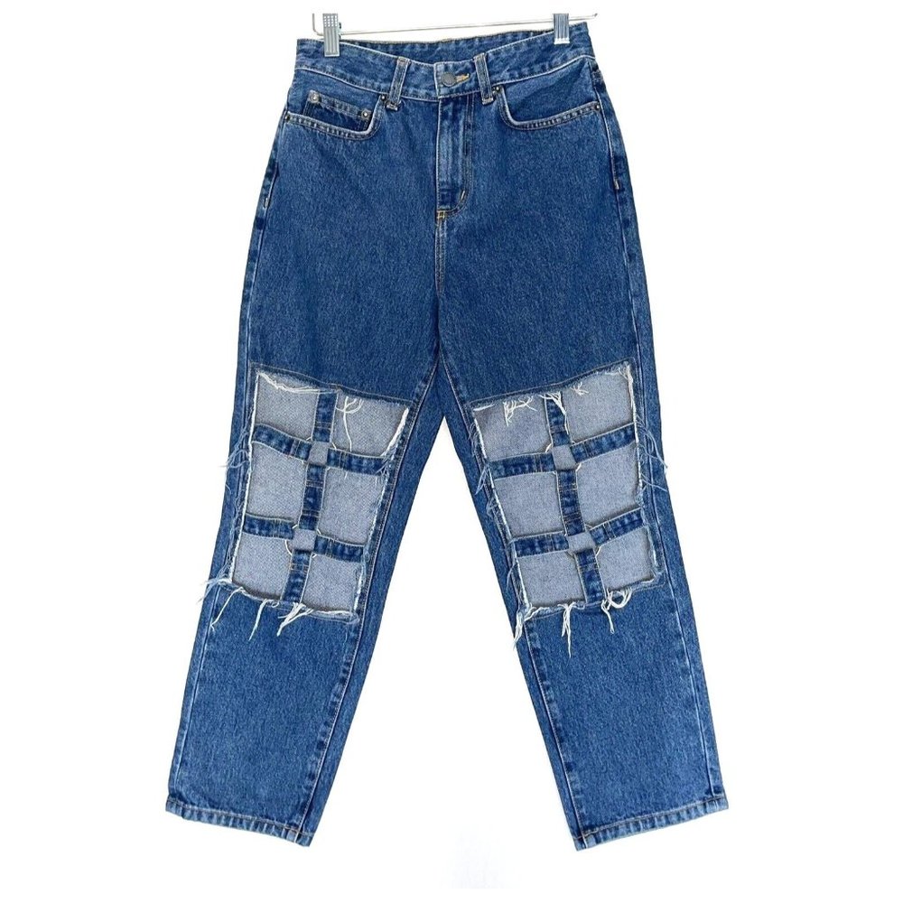 Carmar Cage Jeans Womens 28 Hermia High Waisted 11” Rise Blue Made in USA